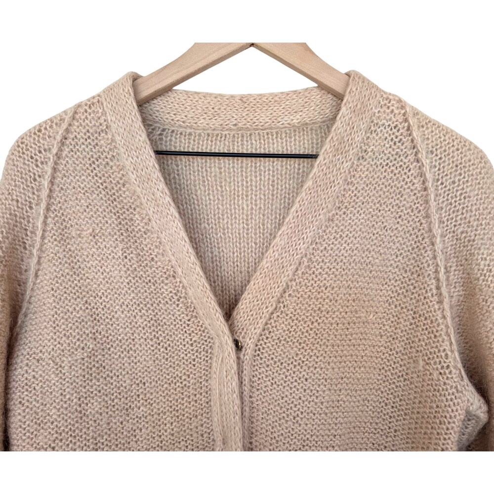 Vintage Hand Knit‎ Cardigan Sweater - Picture 7 of 9